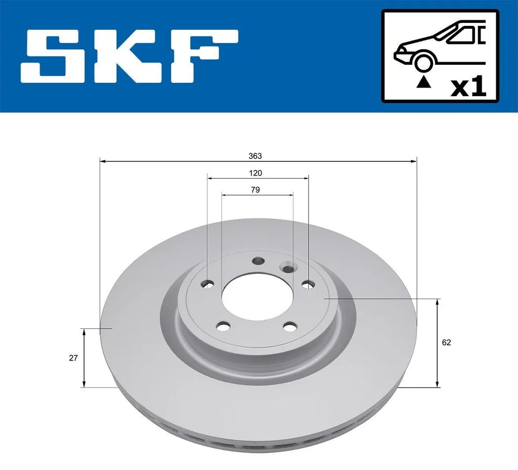 Éliminez les vibrations au freinage : Disque SKF 363mm Discovery V L462