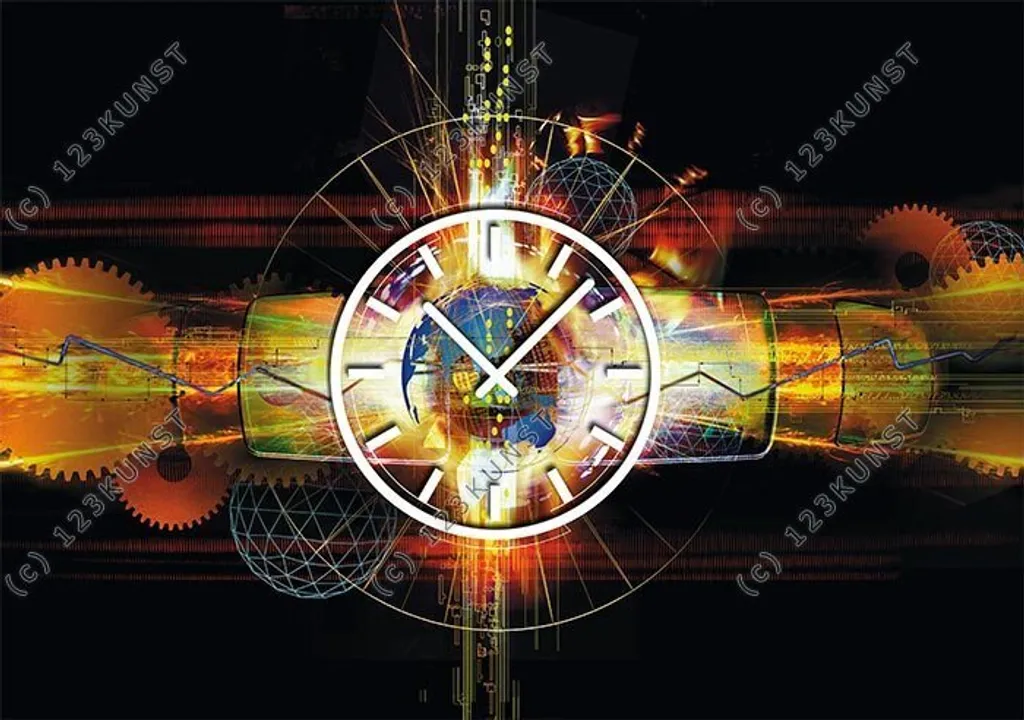 Horloge murale silencieuse et lisible 30x40 cm - Décoration Dixtime design