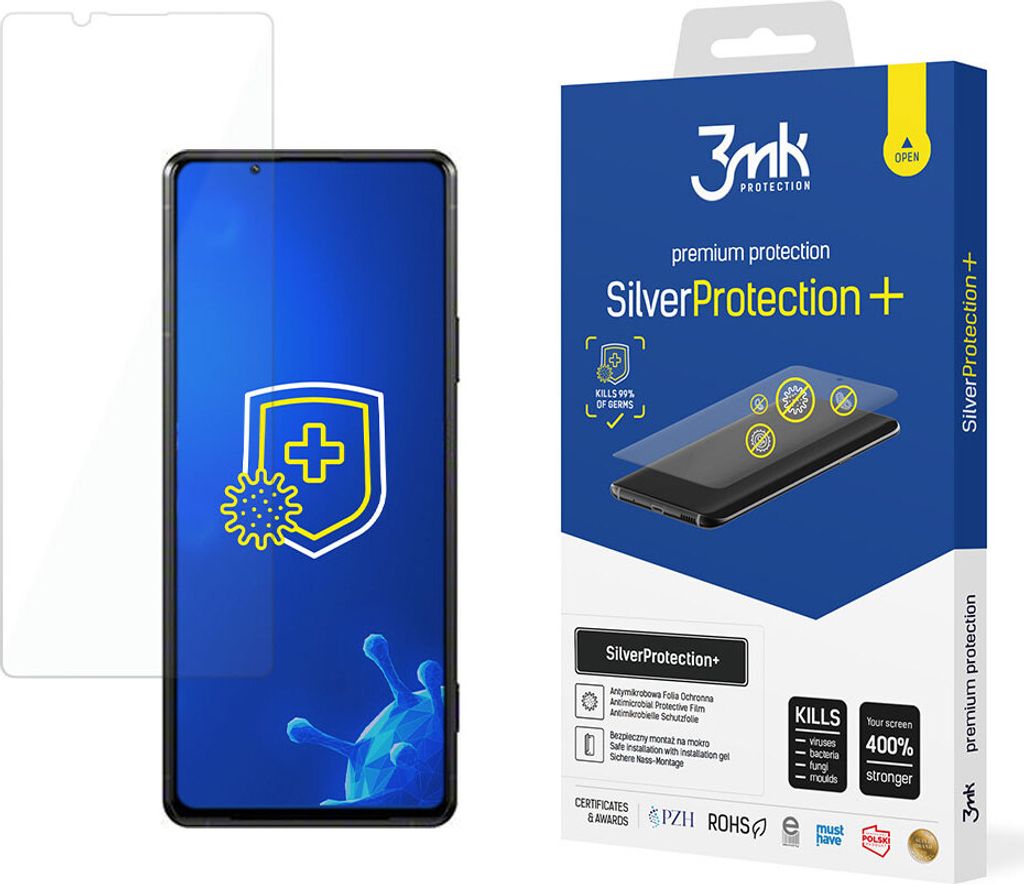 3mk SilverProtection+ für Sony Xperia Pro I - Antimikrobielle Displayschutzfolie KP20595