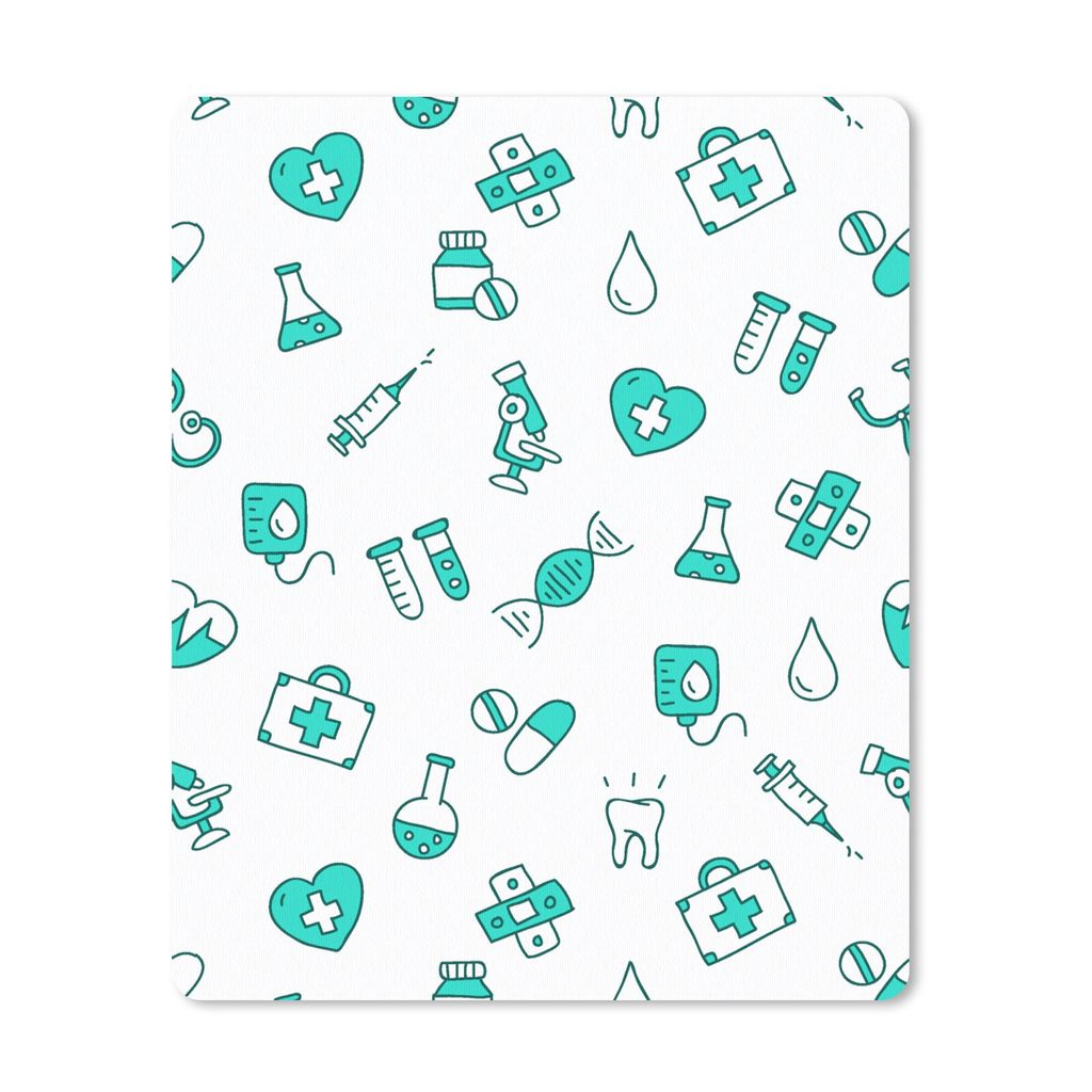 MuchoWow Mauspad Mousepad Pflege - Medizin - Design 30x40 cm - Mousepads - Maus Mat - Pad - Mausunterlage - Mausmatten