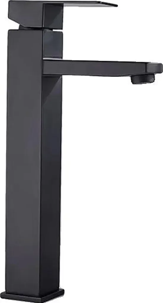 Rubinetto Lavabo Nero Opaco-G - Miscelatore Design Monocomando Alto