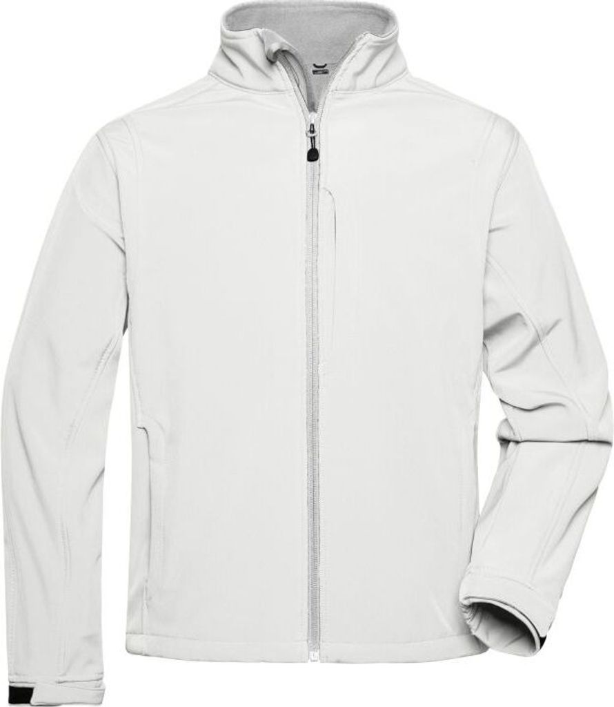 Trendige Jacke aus Softshell off-white, Gr. M