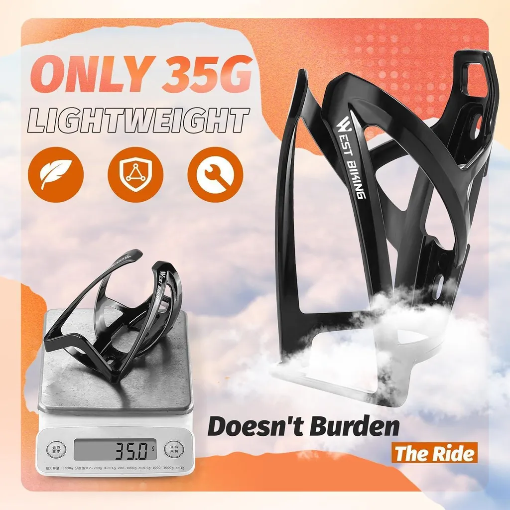 Porte-bidon Vélo Anti-chute Pack de 2 - Support Léger et Robuste Multico