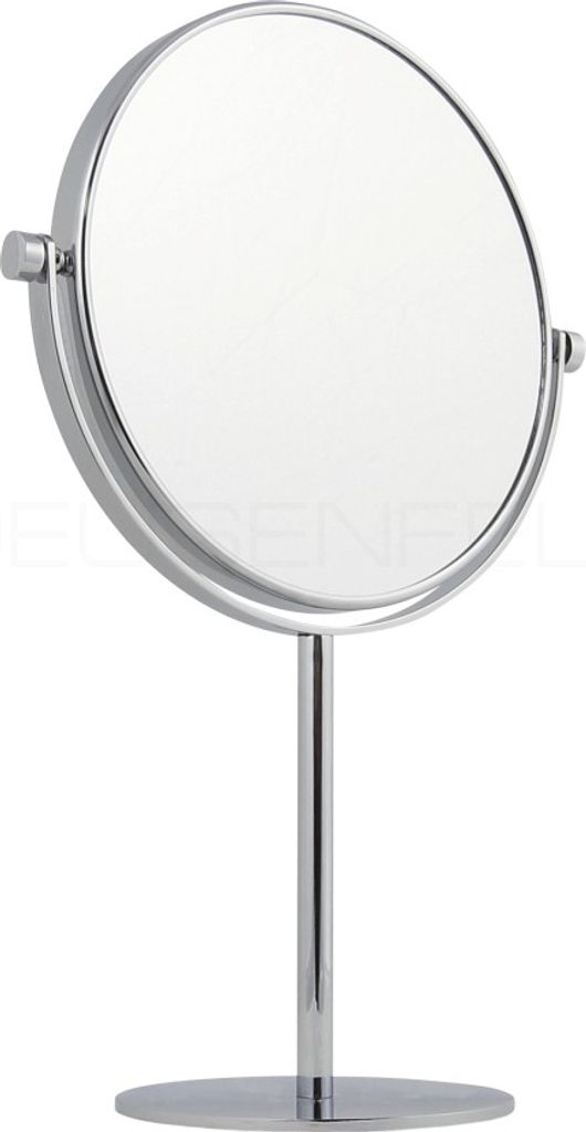 DEUSENFELD SK720 - Doppel Stand Kosmetikspiegel, 7x Vergrößerung + Normal, Ø20cm, schwere Qualität, verchromt