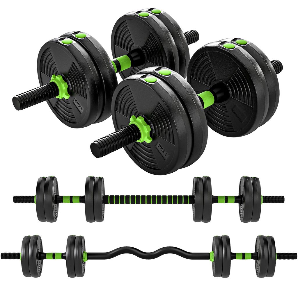 SPORTNOW Hantelset verstellbar 15 KG Kurzhantel Set Produktbild 