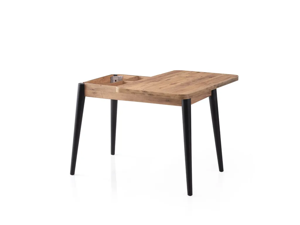 Petite table extensible 100cm Pin Atlantique pour optimiser l'espace - 6