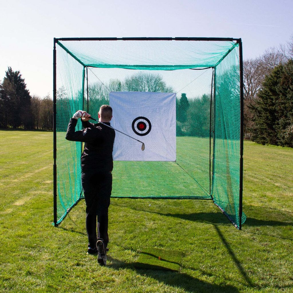 Golfnetz Übungsnetz 3m Übungskäfig Abschlag Golf Training Ziel Kunstrasenmatte