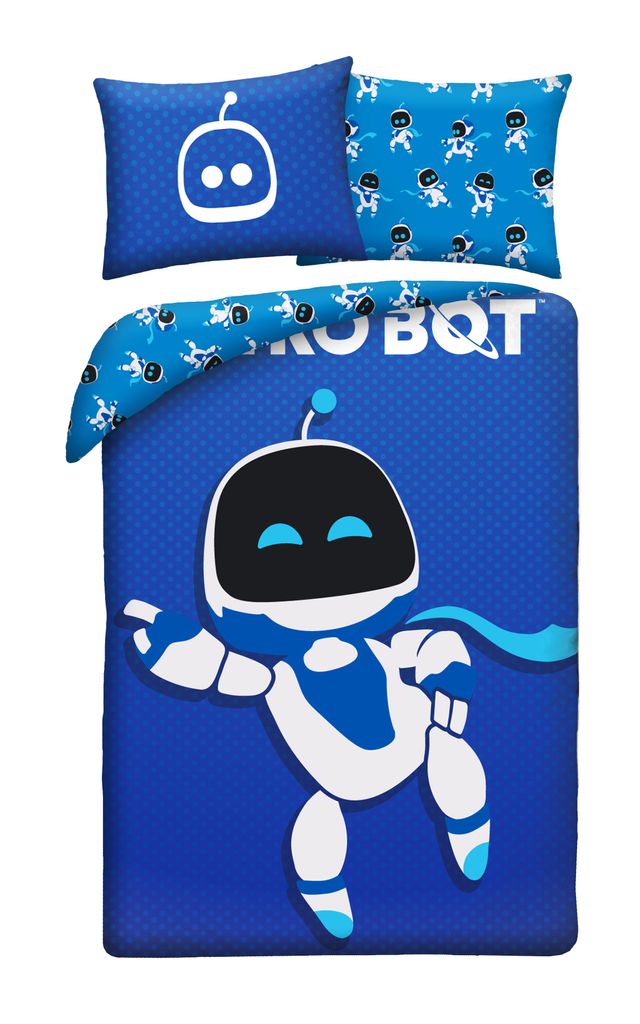 Astro Bot Dekbedovertrek - 140 x 200 cm - 70 x 90 cm - 100% Productafbeelding 