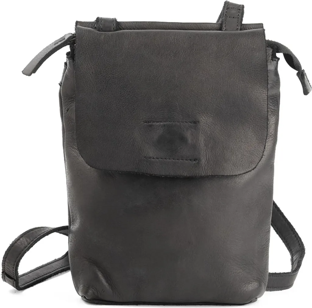 Sac téléphone cuir noir anti-rayures HAROLD'S Submarine bandoulière