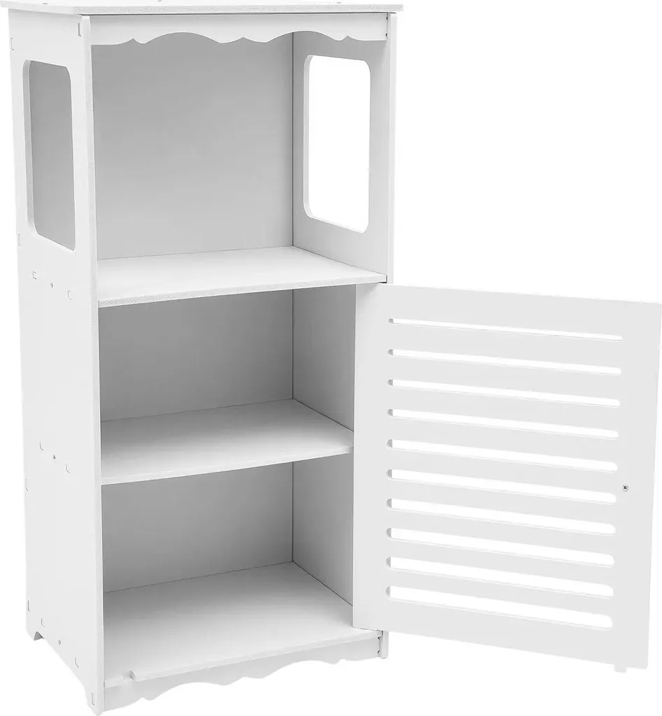Meuble colonne d'angle pour organiser les petites salles de bain 60cm