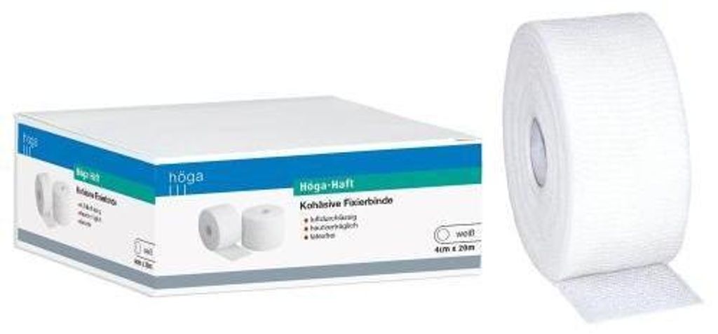 Höga-Haft 4cmx20m kohäsive Fixierbinde, latexfrei 1 St