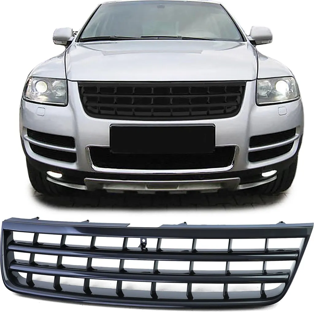 Calandre de radiateur Sportive Noir Laqué pour Touareg 7L 2002-2006