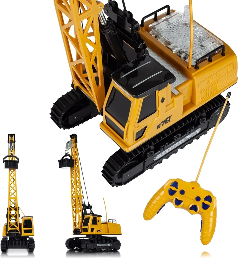 Grande Grue de Construction Pivotante Jouet Télécommandé Haute Précision