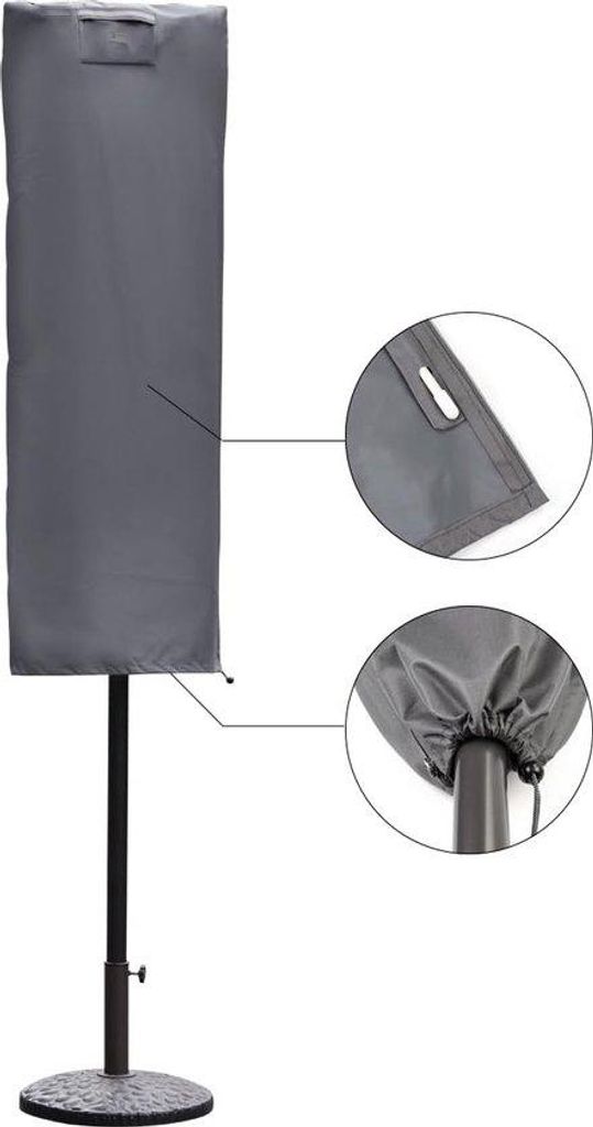 Parasolabdeckung aus Wasserdichtem Material für große Sonnenschirme 160x62 cm