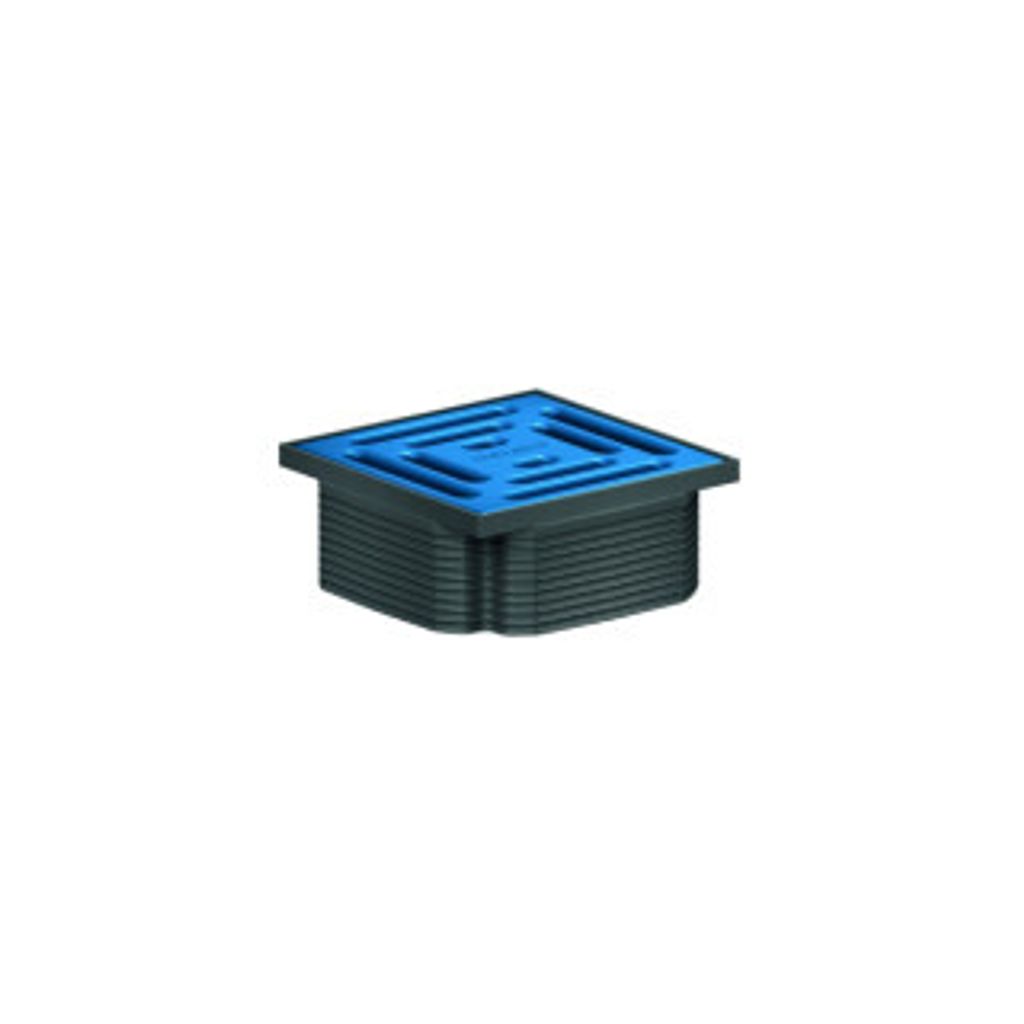Dallmer Aufsatz DallDrain Pure, 100x100mm, himmelblau