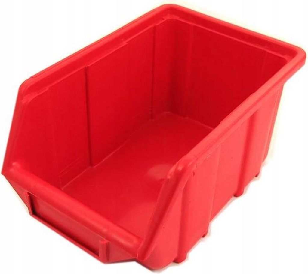 Aufbewahrungsbox Ecobox FEINZ - 220x350x165 mm - groß rot - stabil und vielseitig einsetzbar