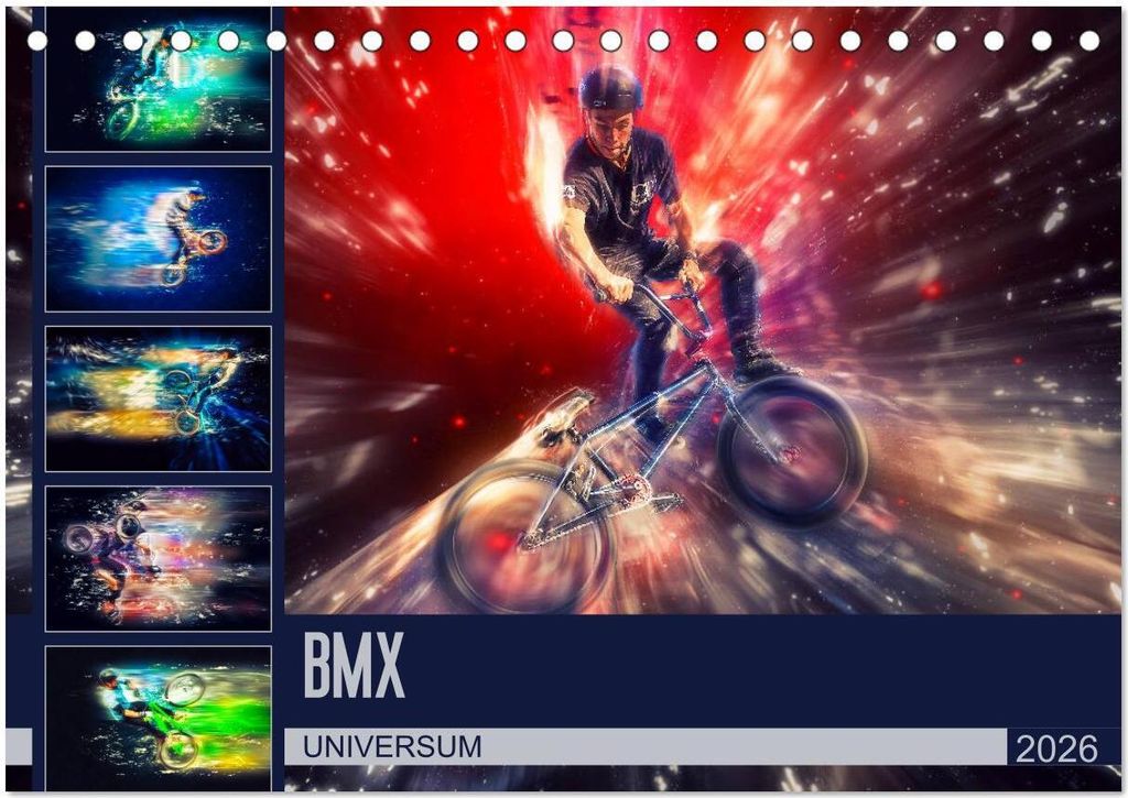 BMX Universum (Tischkalender 2026 DIN A5 quer), CALVENDO Monatskalender