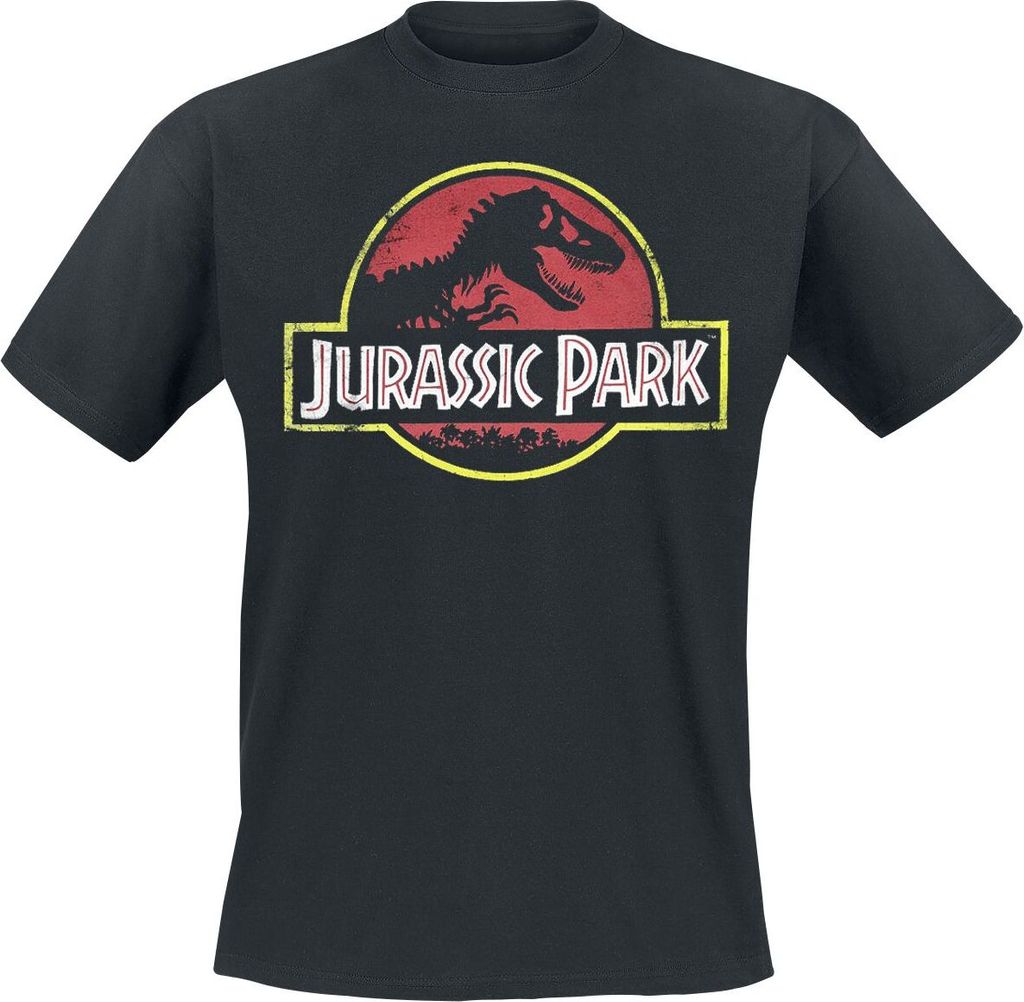 Jurassic Park T-Shirt Herren Classic Logo schwarz L Produktbild 