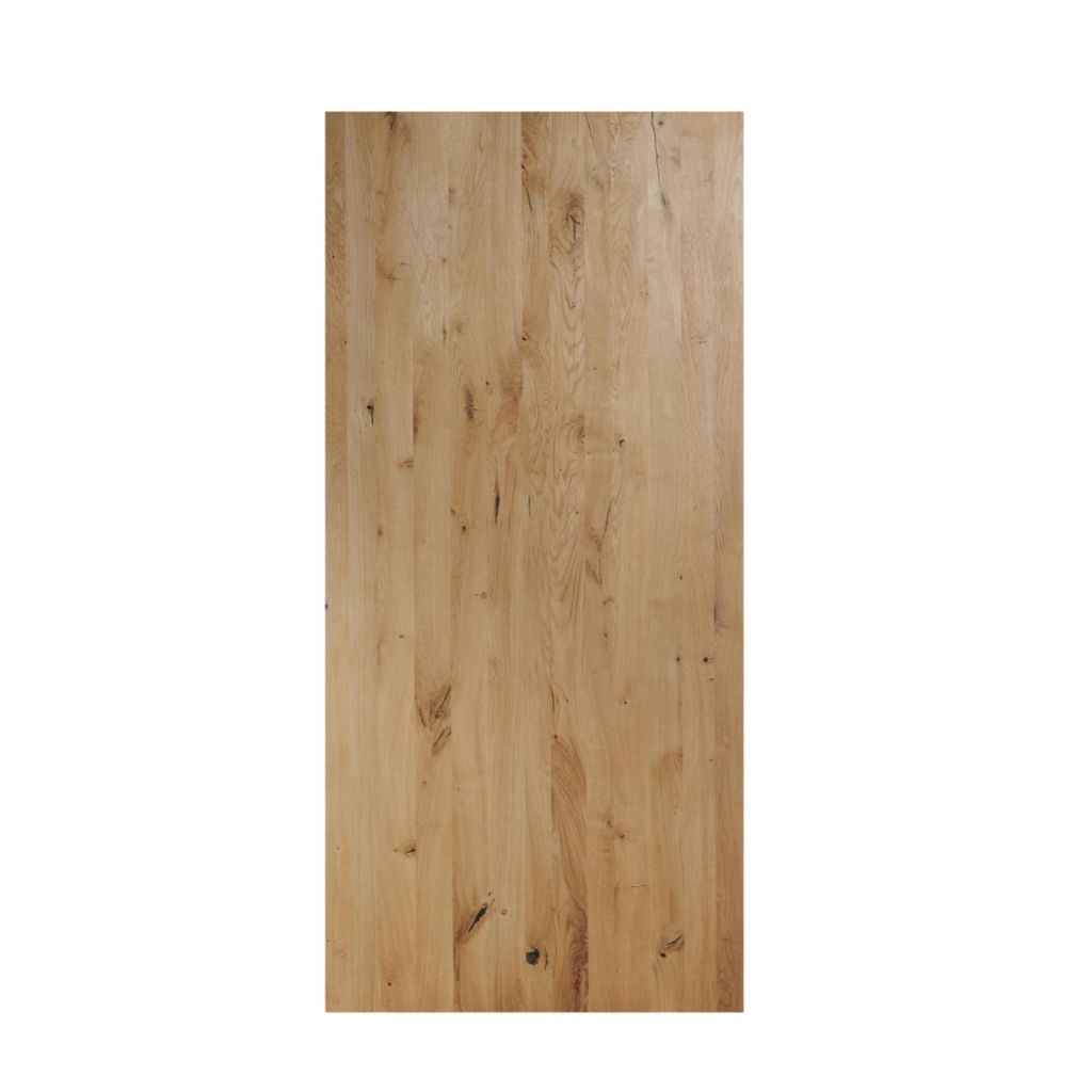 Tischplatte Eiche massiv 4 cm 200cm Länge gerade Kante, Kratzfest & natürlich geölt, Hochwertige Massivholzplatte, Esstisch, Schreibtisch, 200x1...