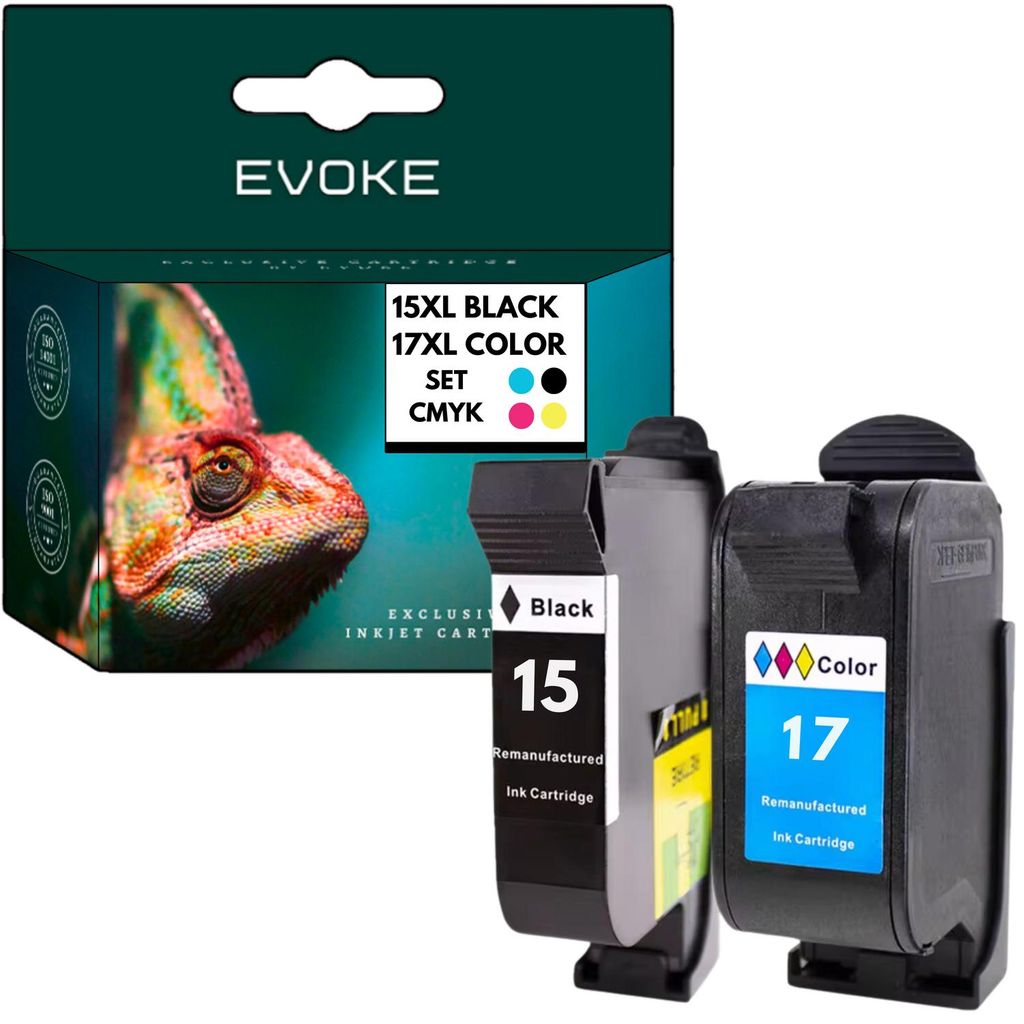 Cartucce compatibili per stampanti HP 15, 17, HP15, HP17, Immagine del prodotto 