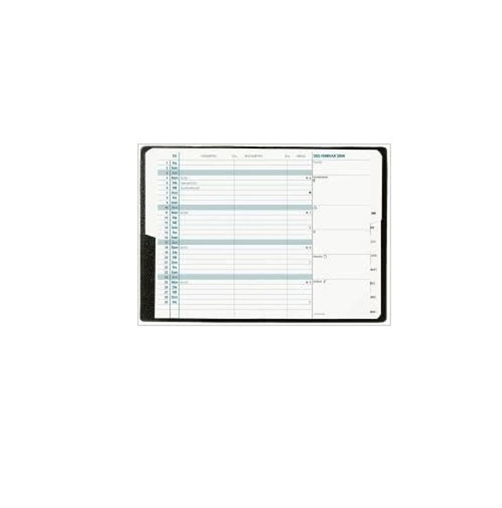 Quo Vadis "Plain" Calendrier de poche IMPALA noir (2014) Image du produit 