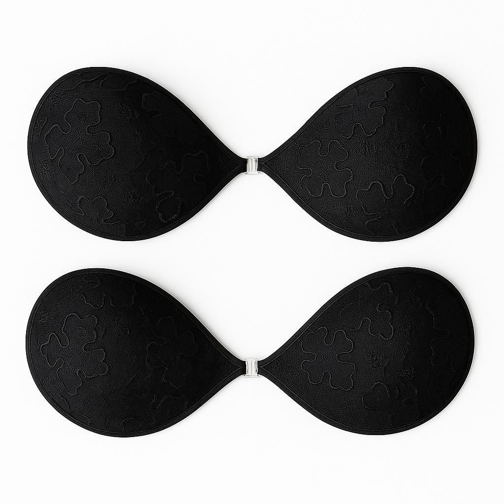 Push-up-BH (BH Schwarz – selbstklebend, trägerlos & Produktbild 