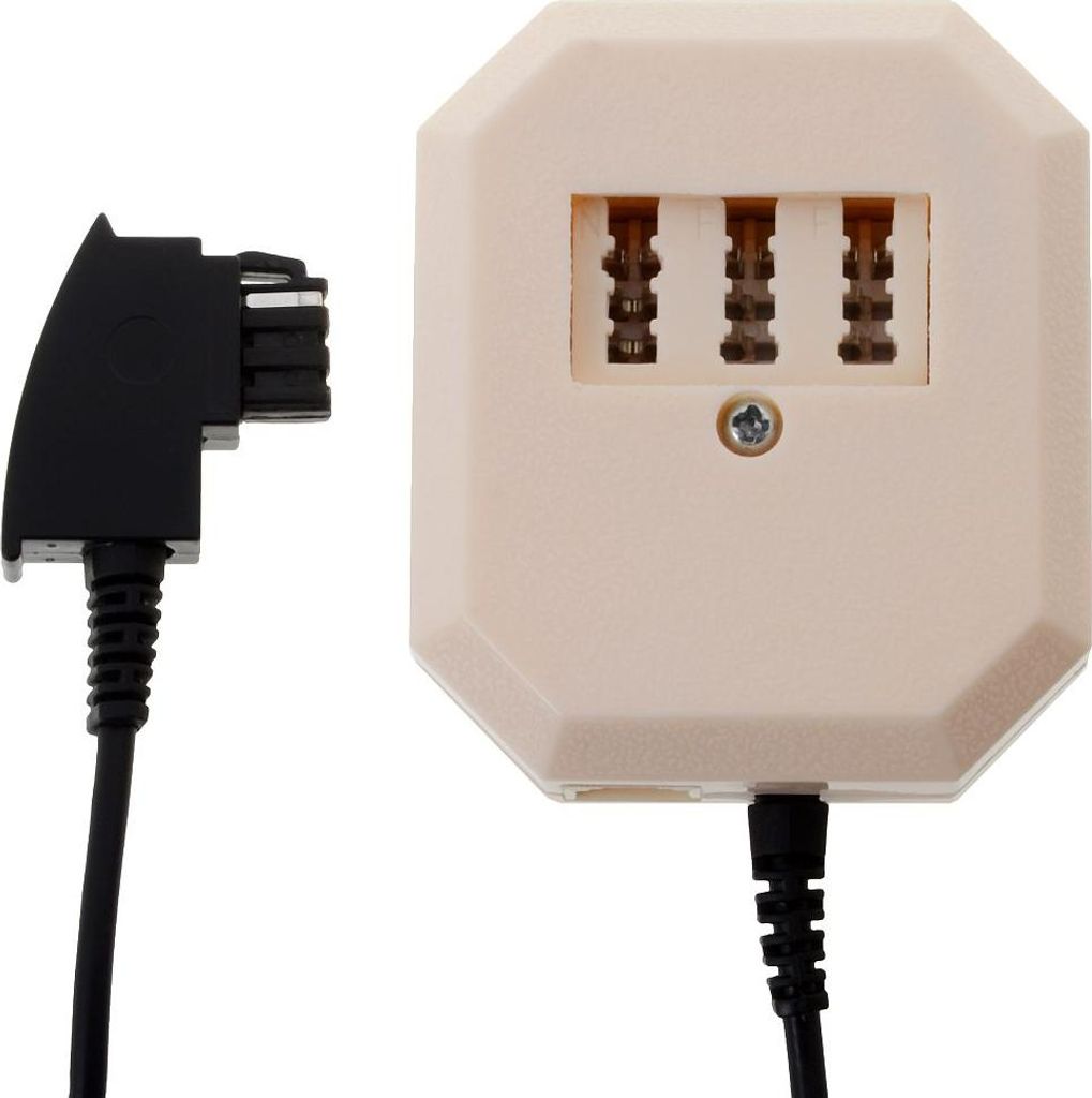 S-Impuls TAE F-Stecker - TAE-Buchse NFF+West-Buchse RJ11 (6/4)