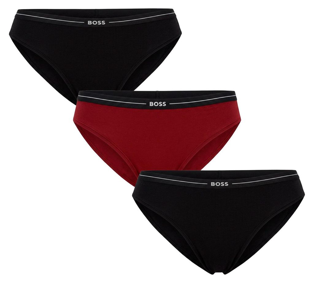 BOSS 3er-Pack Damen-Baumwollslips mit elastischem Bund und Logo 50510016