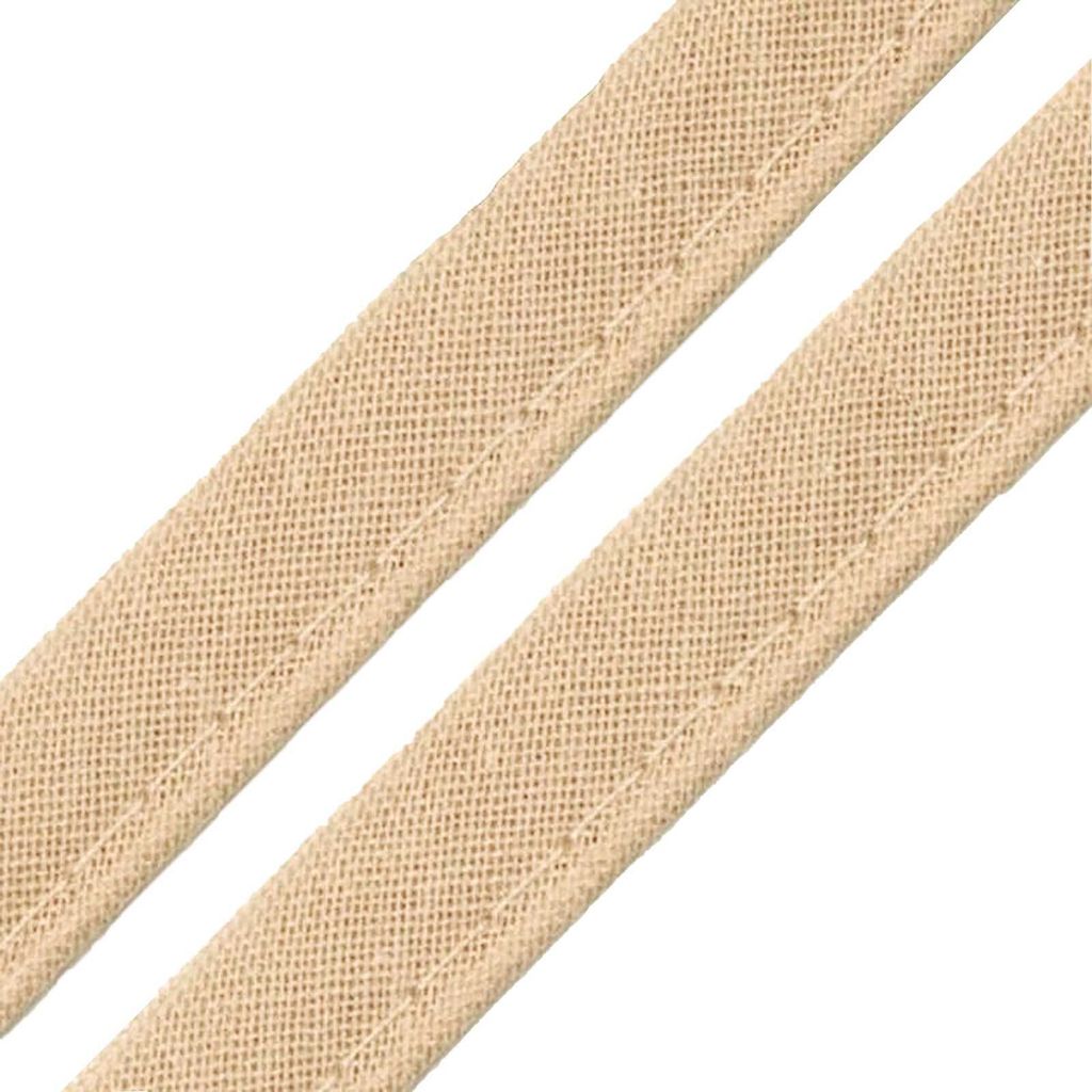 5m Paspelband Stoffband Nähkante Paspelschnur zum Nähen 10mm breit beige