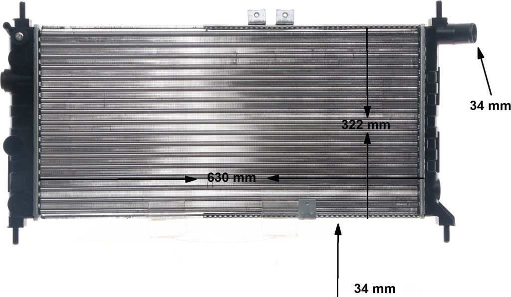 MAHLE CR 441 000S Kühler Wasserkühler Motorkühler für OPEL Produktbild 