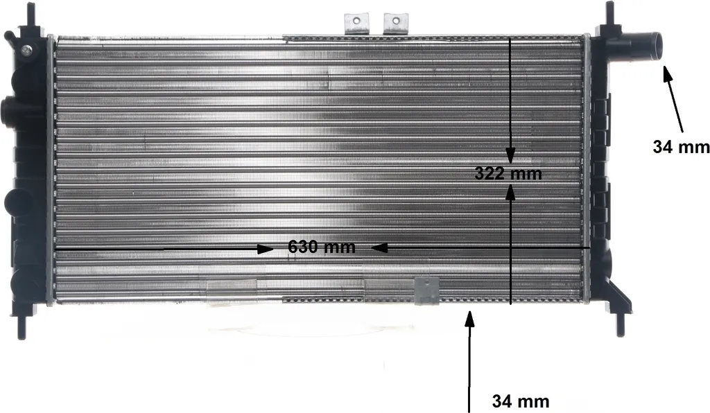 Refroidissement moteur OPEL Kadett E : Radiateur eau MAHLE CR 441