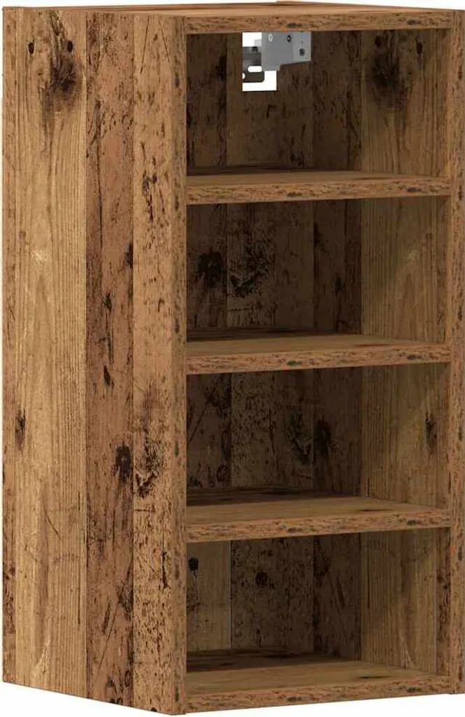 Parete Attrezzata Riga Legno Recupero 30x29,5x60 cm - Design Sostenibile