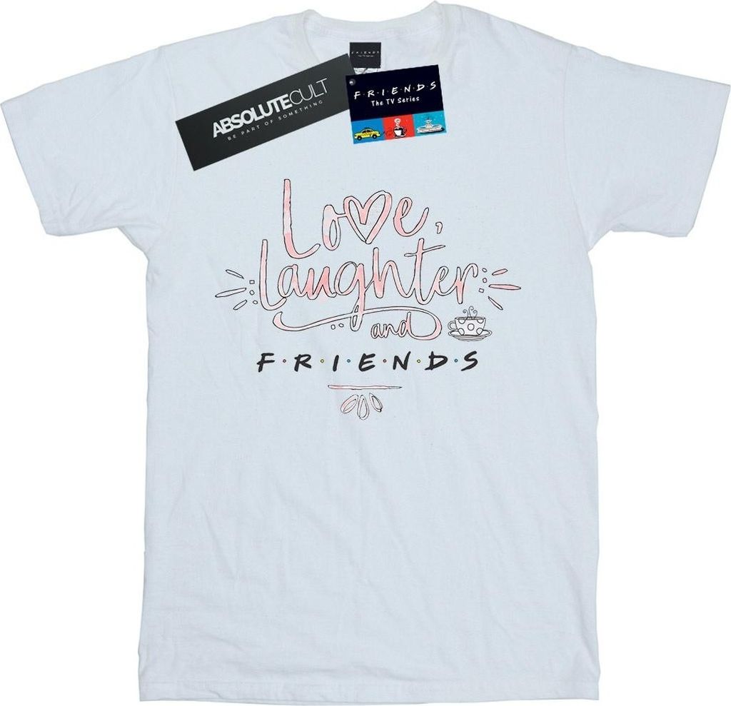 Friends - "Love Laughter" T-Shirt für Damen BI23480 (S) Produktbild 