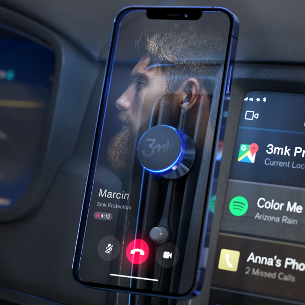 Magnetyczny uchwyt samochodowy na telefon 3mk Zdjęcie produktu 14