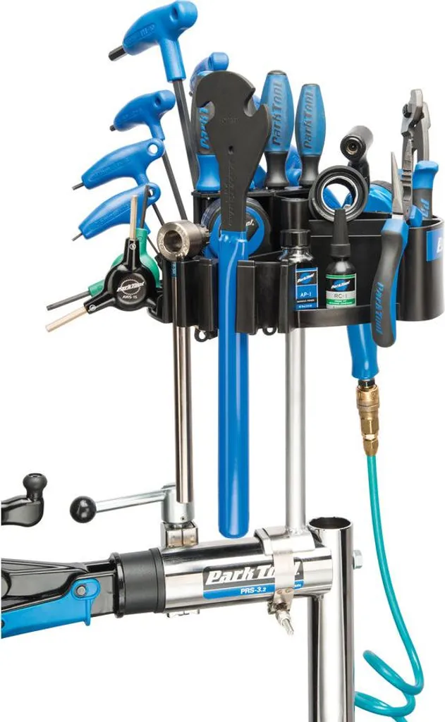 Organiseur d'outils TK-4 robuste avec supports variés pour pied vélo