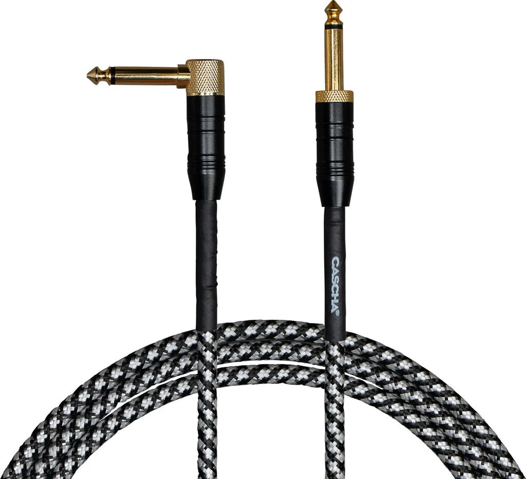 Cavo Chitarra Cascha CCP-G2ABK3 Professionale 3m Tweed Black - Shop Online