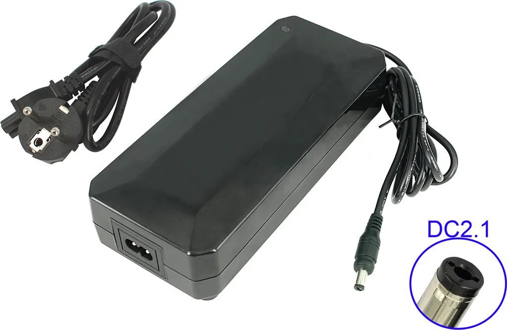 Chargeur rapide 54,6V 3A pour batterie 48V avec connecteur DC rond
