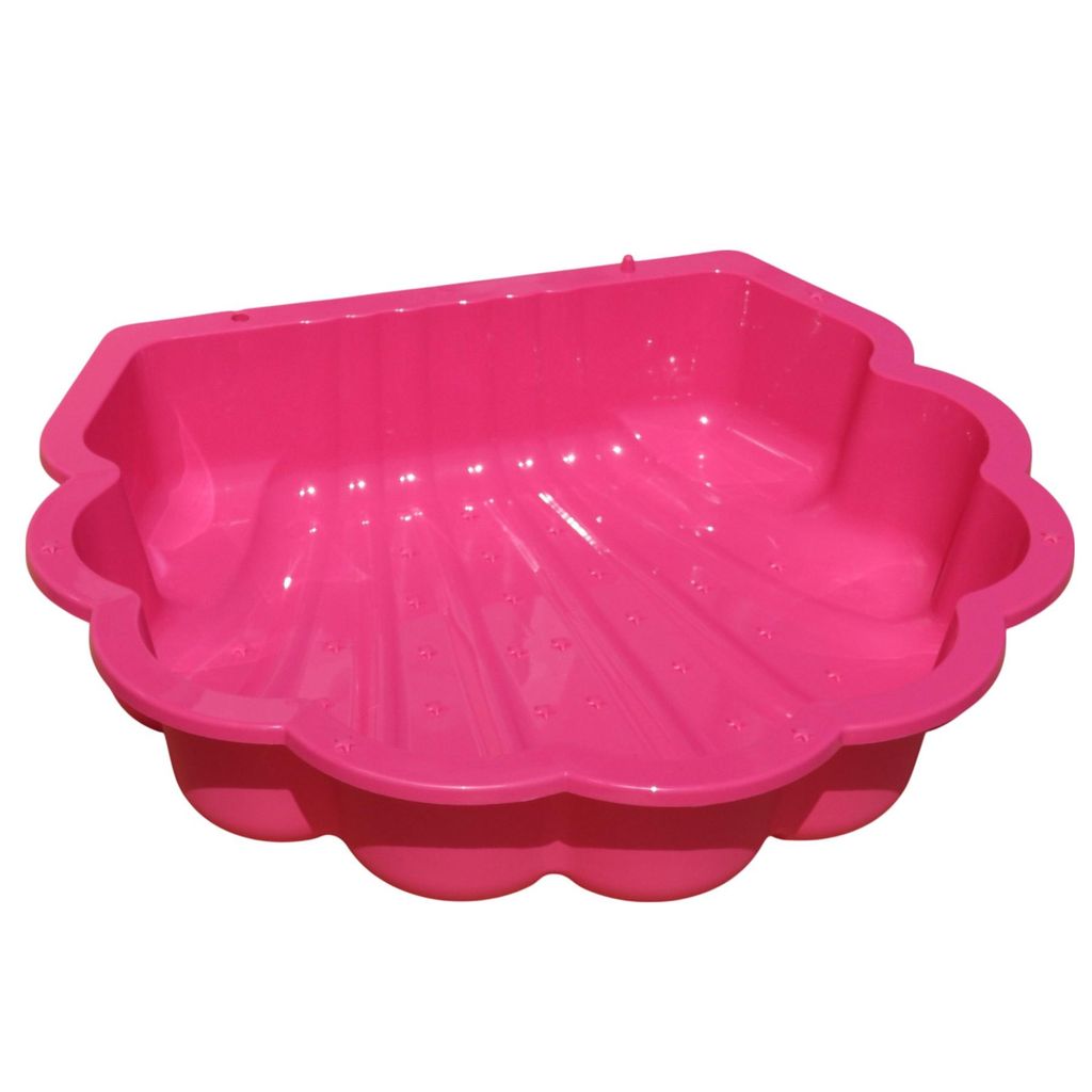 Sand- & Wassermuschel pink mit Sternen, 1-teilig, robust, für Kinder 1–6 J.