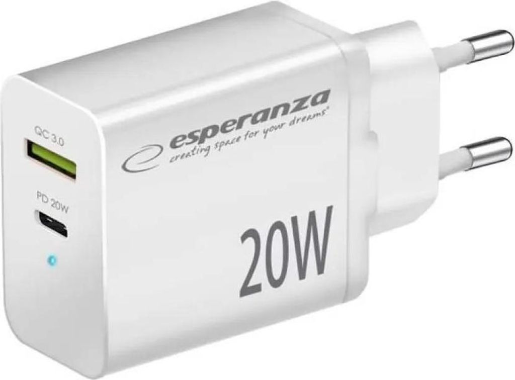 Esperanza EZC105W Netzladegerät 20W Weiß