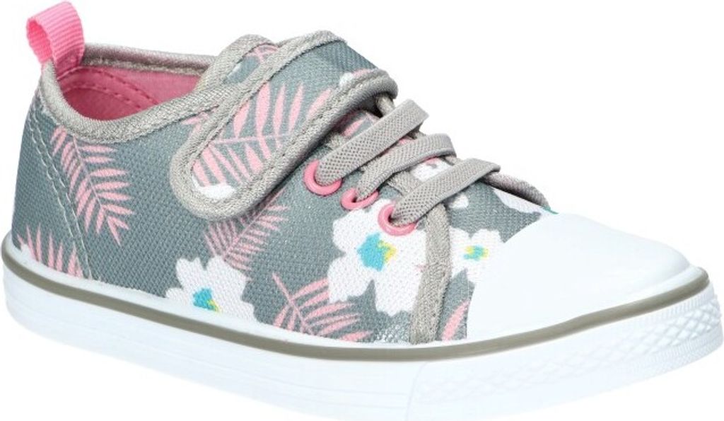 AMERICAN CLUB TEN141 Kinder-Sneaker mit Klettverschluss, Kinderschuhe, Ledereinsatz Grau 26