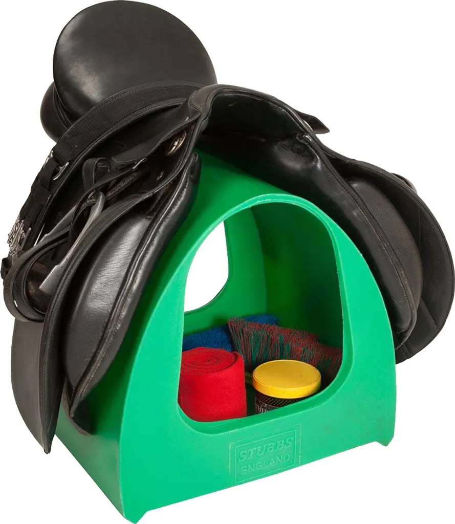 Support Selle Stubbs BZ1466 en Métal Vert - Protection et Confort du Cuir
