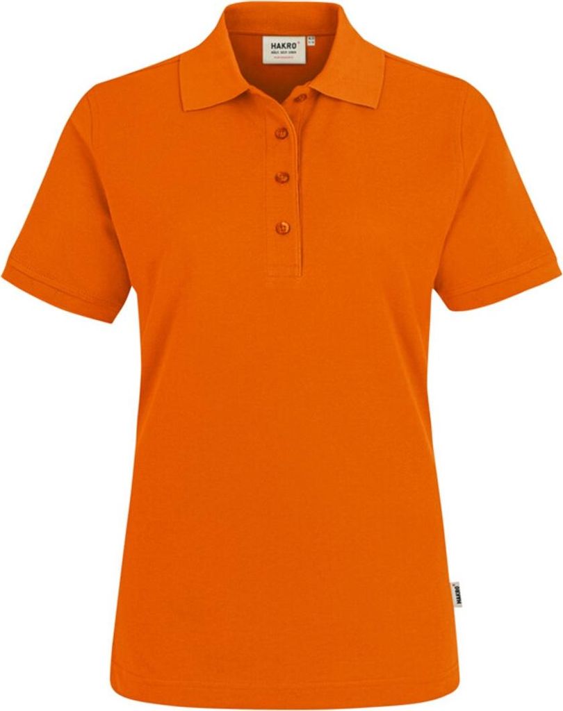 HAKRO Damen Poloshirt Mikralinar 216, orange, S