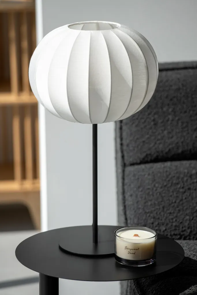 Lampe Table Lanterne J-Line Blanche : Éclairage Douceur sans Reflet - 3