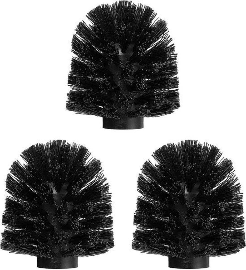 Tête brosse WC noire rechange 12 mm - Fini les brosses sales et usées