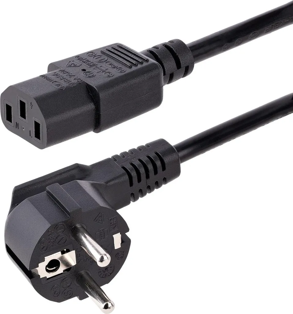 StarTech.com Cavo Alimentazione EU a C13 1m - Standard IT Professionale