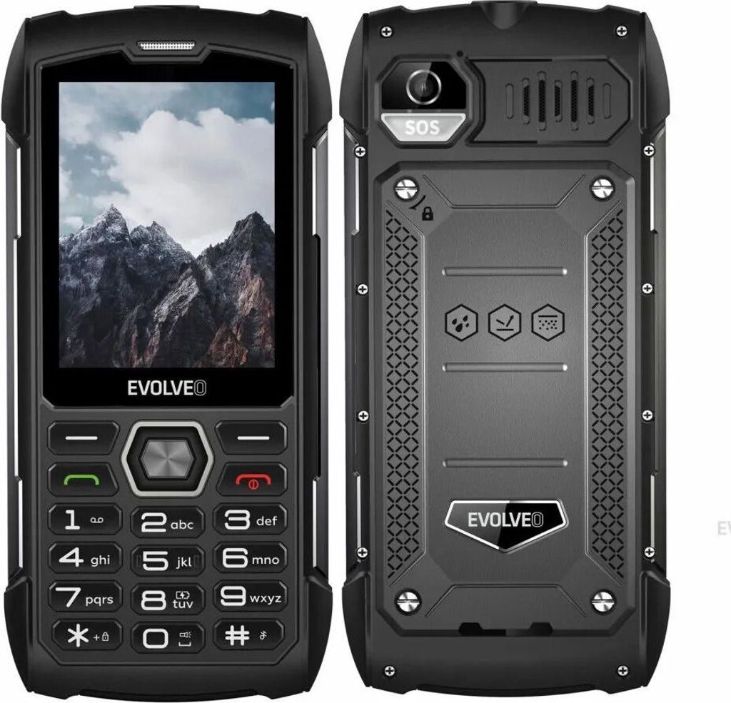 EVOLVEO StrongPhone H1 czarno-szary Zdjęcie produktu 