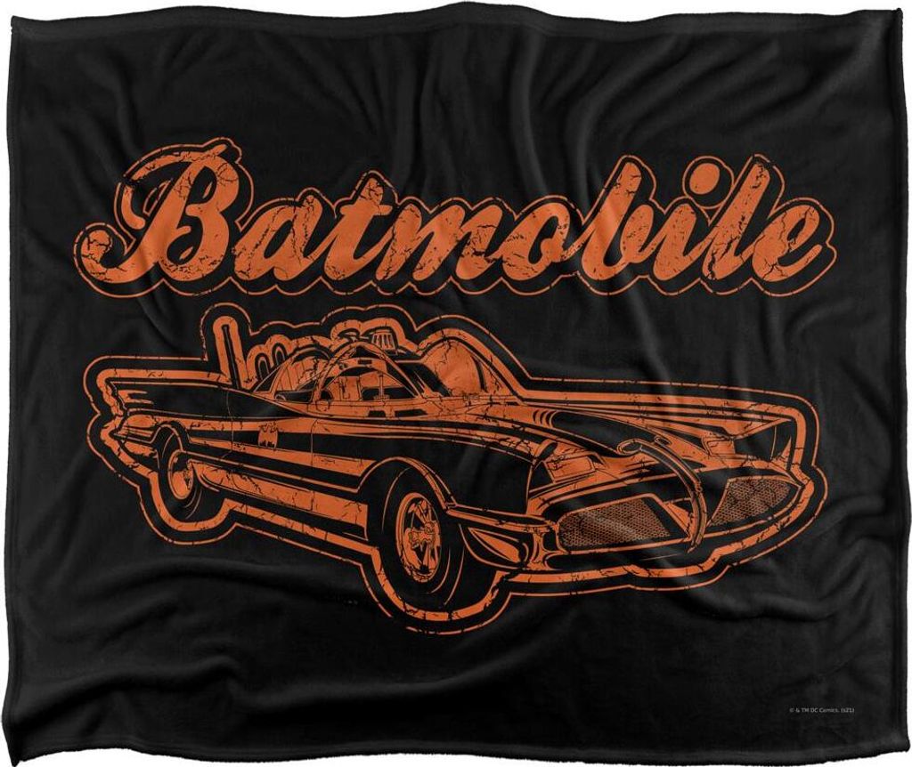 Batman - Decke "Batmobile", Vintage TV18659 (Einheitsgröße) (Bunt)