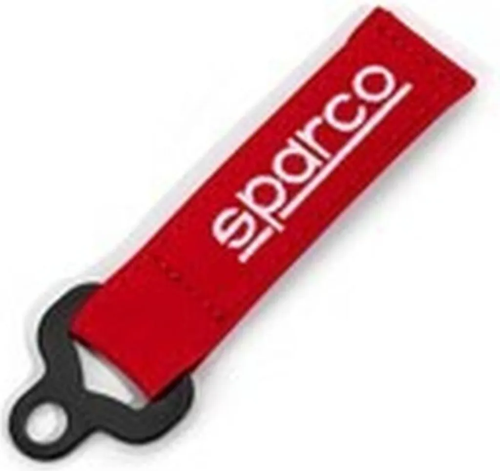 Portachiavi in Pelle Rossa Sparco S099070RS | Eleganza Sportiva