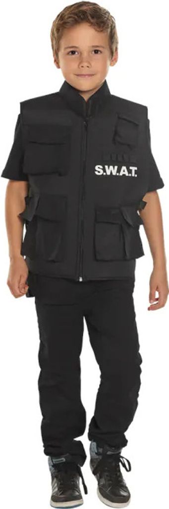 Gilet SWAT per bambini nero Immagine del prodotto 