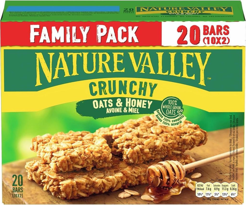Nature Valley Hafer und Honig HaferriegelFamily Pack 420g Produktbild 